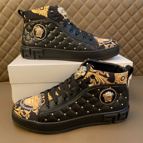Replica Versace High Tops Shoes For Men #1041811 $76.00 USD for Wholesale