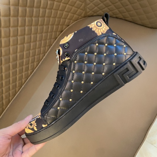 Replica Versace High Tops Shoes For Men #1041811 $76.00 USD for Wholesale