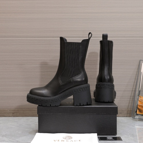 Replica Versace Boots For Women #1041927 $145.00 USD for Wholesale