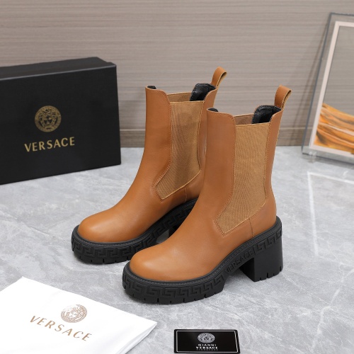 Versace Boots For Women #1041928 $145.00 USD, Wholesale Replica Versace Boots