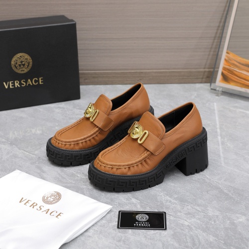 Versace High-Heeled Shoes For Women #1041929 $130.00 USD, Wholesale Replica Versace High-Heeled Shoes