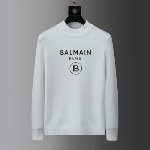 Balmain Sweaters Long Sleeved For Men #1041987 $41.00 USD, Wholesale Replica Balmain Sweaters
