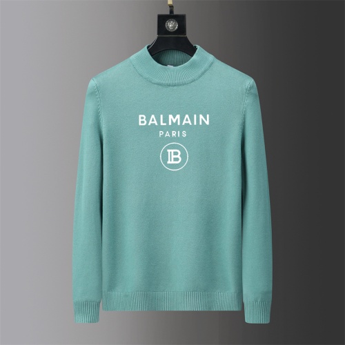 Balmain Sweaters Long Sleeved For Men #1041989 $41.00 USD, Wholesale Replica Balmain Sweaters