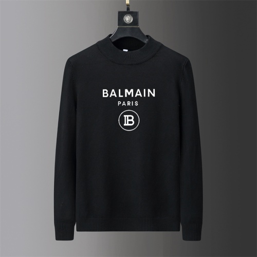 Balmain Sweaters Long Sleeved For Men #1041990 $41.00 USD, Wholesale Replica Balmain Sweaters