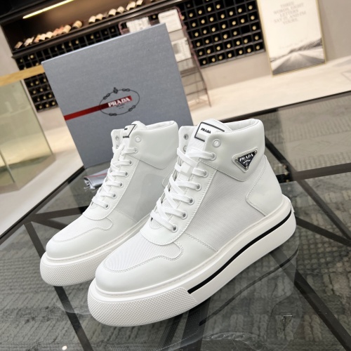 Prada High Top Shoes For Men #1042062 $115.00 USD, Wholesale Replica Prada High Top Shoes