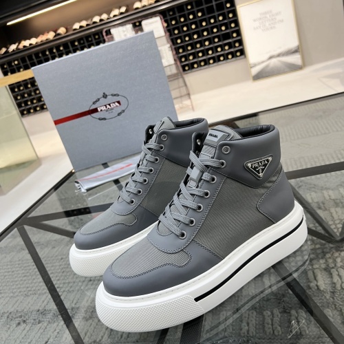 Prada High Top Shoes For Men #1042063