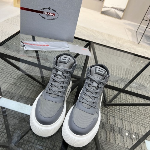 Replica Prada High Top Shoes For Men #1042063 $115.00 USD for Wholesale