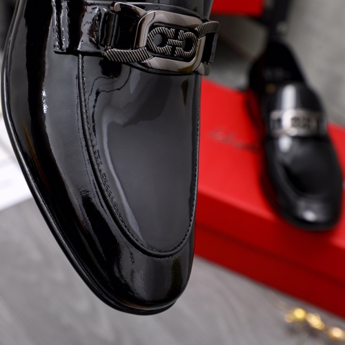 Replica Salvatore Ferragamo Leather Shoes For Men #1042209 $80.00 USD for Wholesale