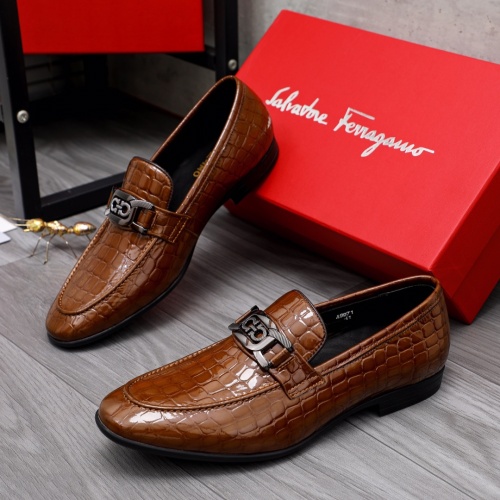 Salvatore Ferragamo Leather Shoes For Men #1042211