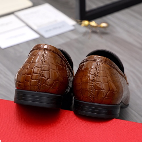 Replica Salvatore Ferragamo Leather Shoes For Men #1042211 $80.00 USD for Wholesale