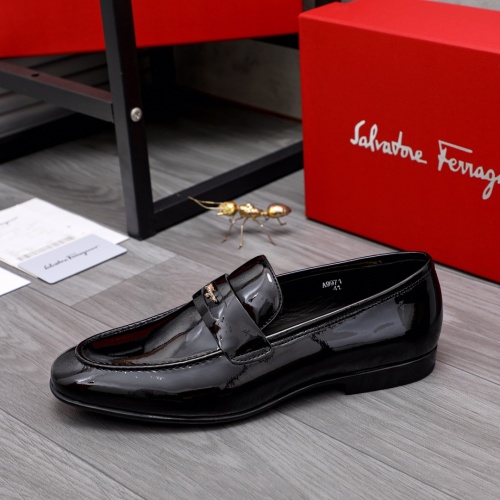 Replica Salvatore Ferragamo Leather Shoes For Men #1042212 $80.00 USD for Wholesale