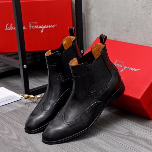 Replica Salvatore Ferragamo Boots For Men #1042250 $98.00 USD for Wholesale