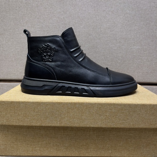 Replica Versace High Tops Shoes For Men #1042261 $88.00 USD for Wholesale