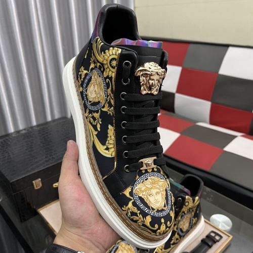 Replica Versace High Tops Shoes For Men #1042275 $80.00 USD for Wholesale