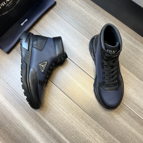 Prada High Top Shoes For Men #1042295 $140.00 USD, Wholesale Replica Prada High Top Shoes