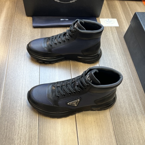 Replica Prada High Top Shoes For Men #1042295 $140.00 USD for Wholesale