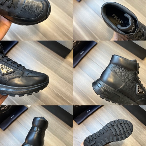 Replica Prada High Top Shoes For Men #1042296 $140.00 USD for Wholesale