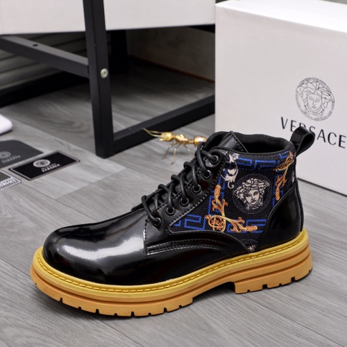 Replica Versace Boots For Men #1042299 $88.00 USD for Wholesale