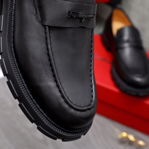 Replica Salvatore Ferragamo Leather Shoes For Men #1042356 $100.00 USD for Wholesale