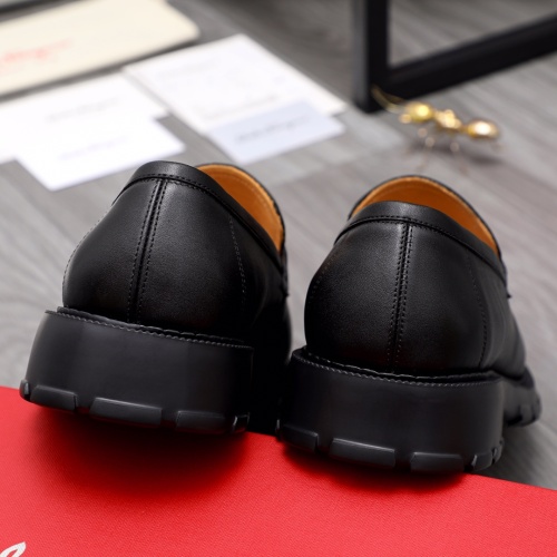 Replica Salvatore Ferragamo Leather Shoes For Men #1042356 $100.00 USD for Wholesale