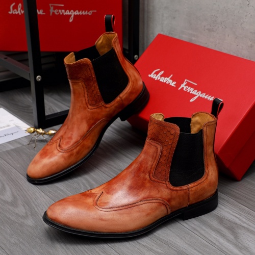Salvatore Ferragamo Boots For Men #1042360