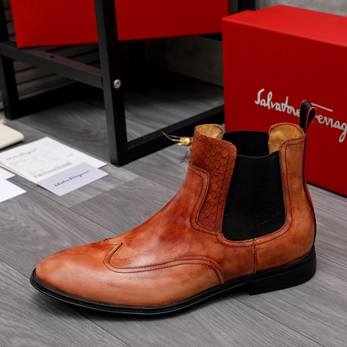 Replica Salvatore Ferragamo Boots For Men #1042360 $98.00 USD for Wholesale