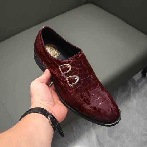 Replica Versace Leather Shoes For Men #1042362 $76.00 USD for Wholesale