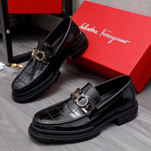 Salvatore Ferragamo Leather Shoes For Men #1042382 $82.00 USD, Wholesale Replica Salvatore Ferragamo Leather Shoes
