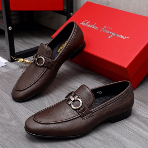 Salvatore Ferragamo Leather Shoes For Men #1042383