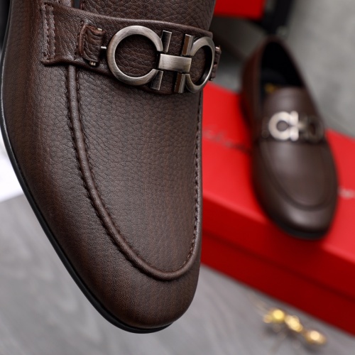 Replica Salvatore Ferragamo Leather Shoes For Men #1042383 $80.00 USD for Wholesale