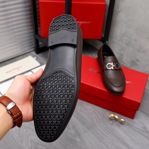Replica Salvatore Ferragamo Leather Shoes For Men #1042383 $80.00 USD for Wholesale