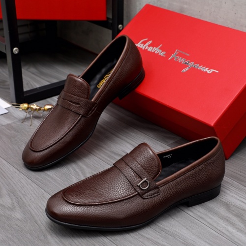 Salvatore Ferragamo Leather Shoes For Men #1042385 $80.00 USD, Wholesale Replica Salvatore Ferragamo Leather Shoes