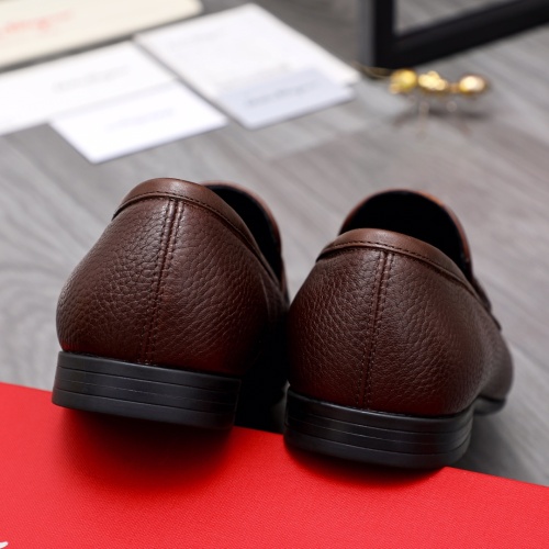 Replica Salvatore Ferragamo Leather Shoes For Men #1042385 $80.00 USD for Wholesale
