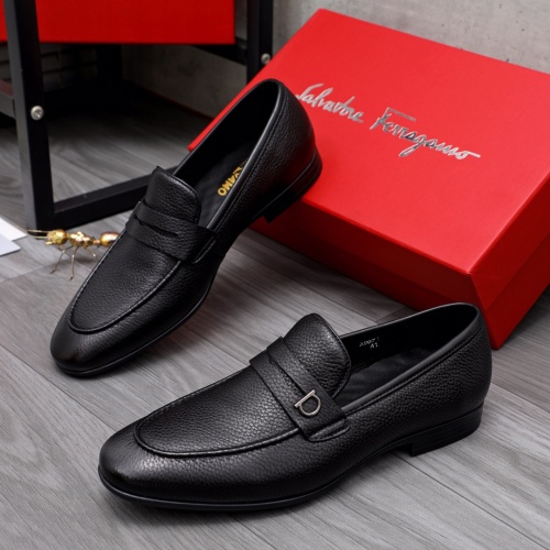 Salvatore Ferragamo Leather Shoes For Men #1042386 $80.00 USD, Wholesale Replica Salvatore Ferragamo Leather Shoes