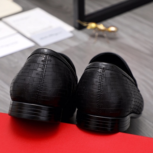 Replica Salvatore Ferragamo Leather Shoes For Men #1042387 $80.00 USD for Wholesale