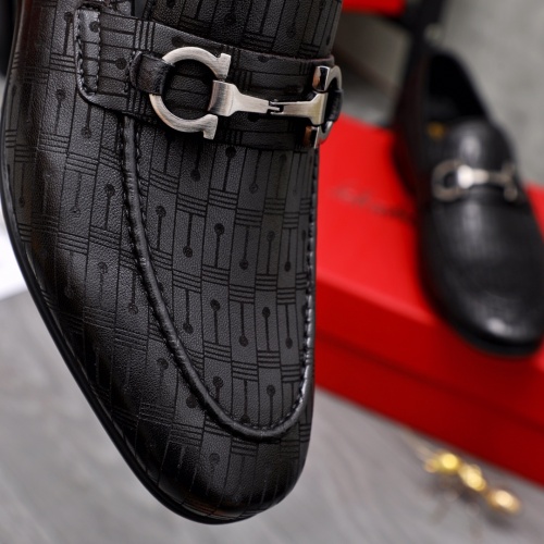 Replica Salvatore Ferragamo Leather Shoes For Men #1042388 $80.00 USD for Wholesale