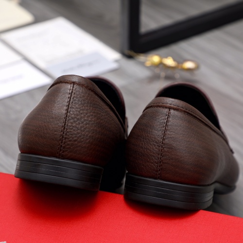 Replica Salvatore Ferragamo Leather Shoes For Men #1042389 $80.00 USD for Wholesale