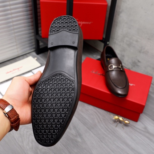 Replica Salvatore Ferragamo Leather Shoes For Men #1042391 $80.00 USD for Wholesale