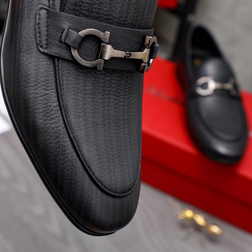 Replica Salvatore Ferragamo Leather Shoes For Men #1042392 $80.00 USD for Wholesale