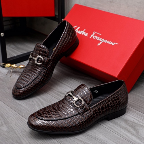 Salvatore Ferragamo Leather Shoes For Men #1042393