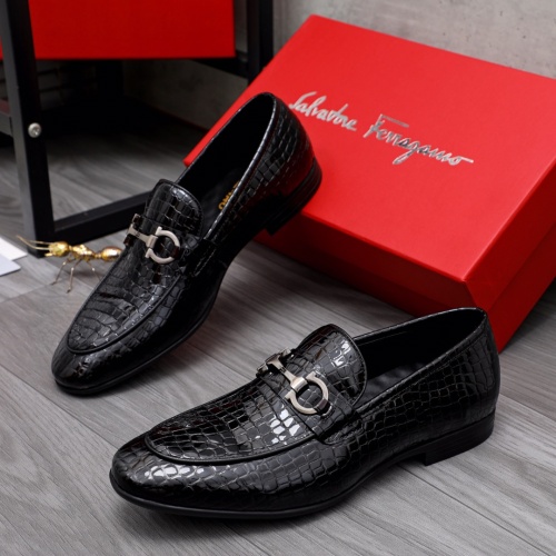 Salvatore Ferragamo Leather Shoes For Men #1042394 $80.00 USD, Wholesale Replica Salvatore Ferragamo Leather Shoes