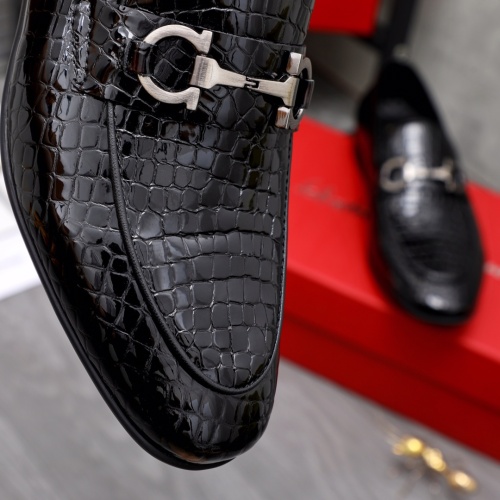 Replica Salvatore Ferragamo Leather Shoes For Men #1042394 $80.00 USD for Wholesale