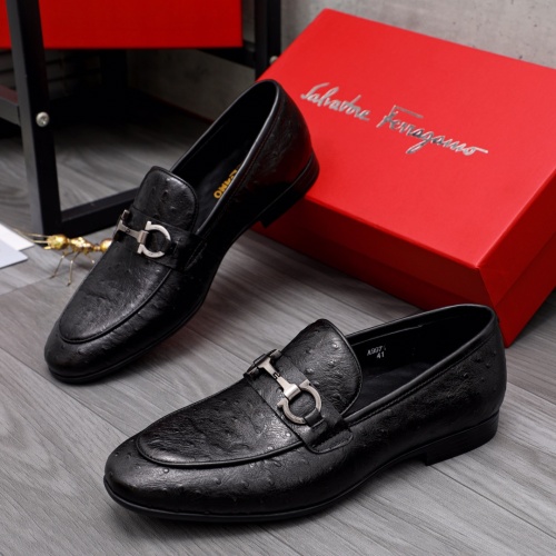 Salvatore Ferragamo Leather Shoes For Men #1042395 $80.00 USD, Wholesale Replica Salvatore Ferragamo Leather Shoes