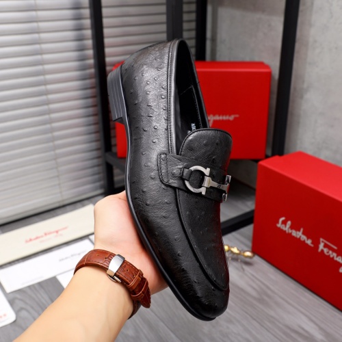 Replica Salvatore Ferragamo Leather Shoes For Men #1042395 $80.00 USD for Wholesale