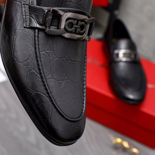 Replica Salvatore Ferragamo Leather Shoes For Men #1042396 $80.00 USD for Wholesale