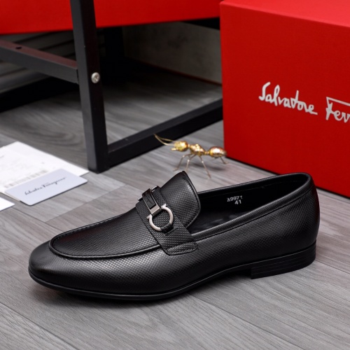 Replica Salvatore Ferragamo Leather Shoes For Men #1042397 $80.00 USD for Wholesale