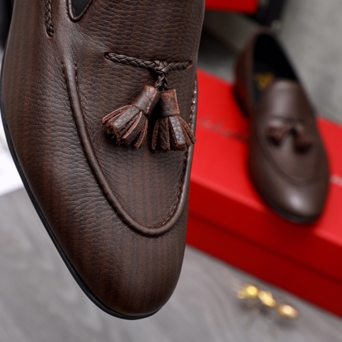 Replica Salvatore Ferragamo Leather Shoes For Men #1042399 $80.00 USD for Wholesale