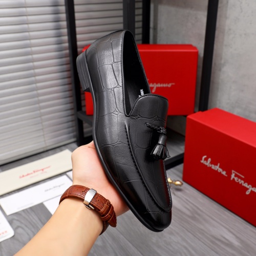 Replica Salvatore Ferragamo Leather Shoes For Men #1042400 $80.00 USD for Wholesale