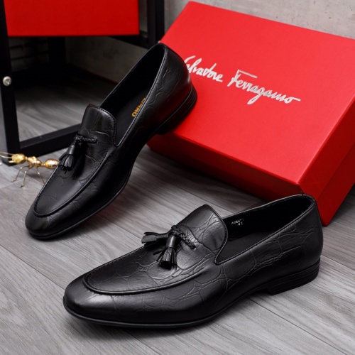 Salvatore Ferragamo Leather Shoes For Men #1042401 $80.00 USD, Wholesale Replica Salvatore Ferragamo Leather Shoes