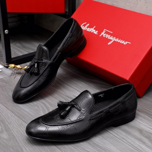 Salvatore Ferragamo Leather Shoes For Men #1042402 $80.00 USD, Wholesale Replica Salvatore Ferragamo Leather Shoes